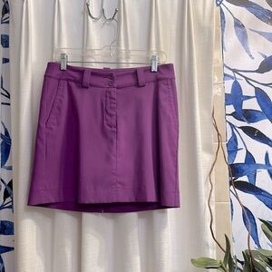 Women’s Nike Golf Tour Performance Dri-Fit Polyester Purple Golf Skort Size 4